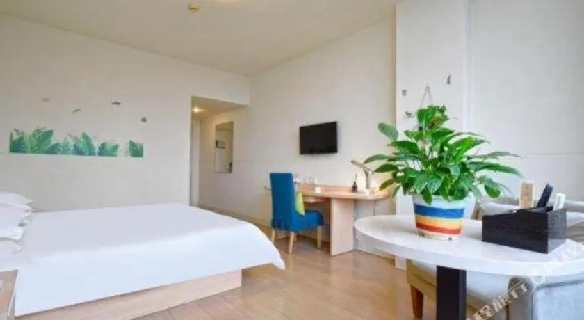 Bed in Jinjiang Inn E'ling Cultural and Creative Second Factory