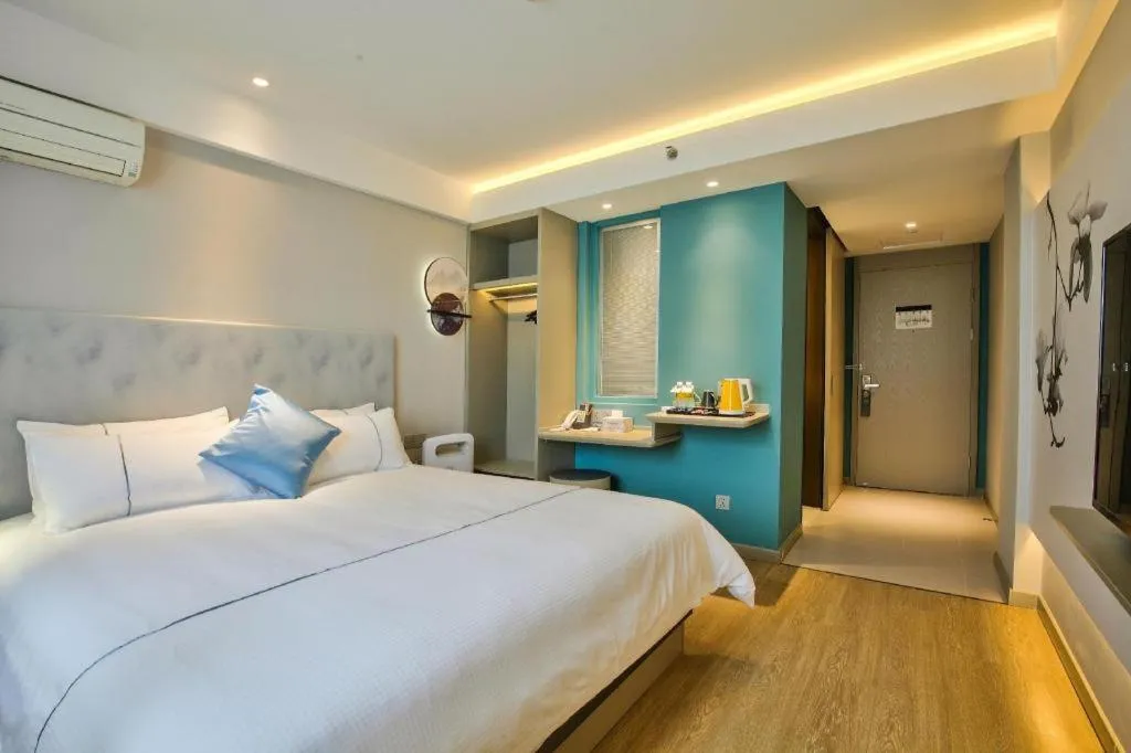 Bed in Magnotel Ningbo Tianyi Plaza Railway Station