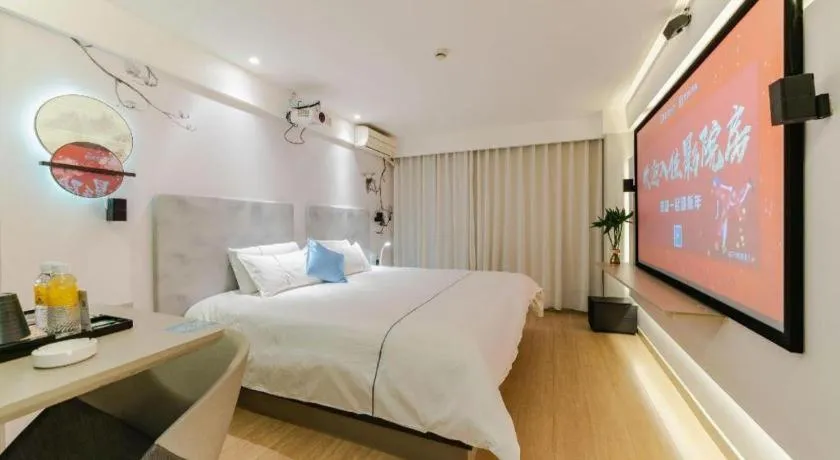 Bed in Magnotel Ningbo Tianyi Plaza Railway Station