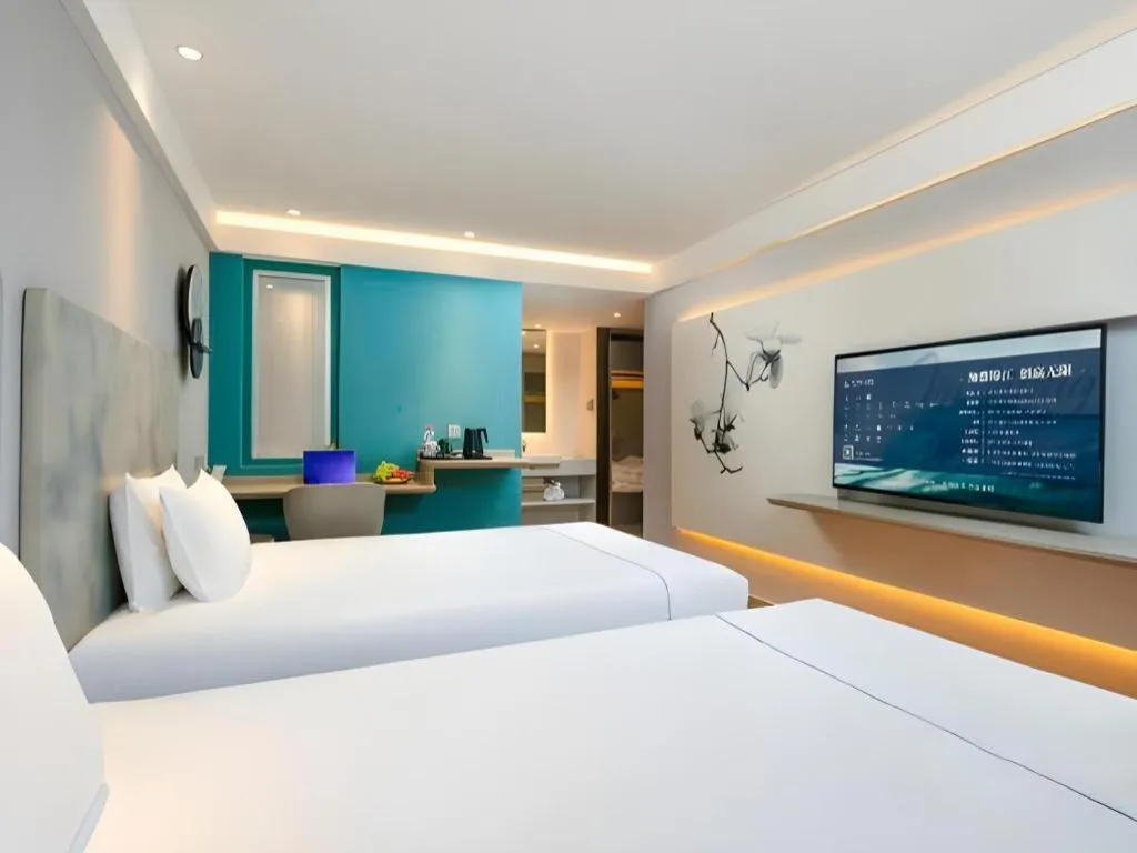 Bed in Magnotel Ningbo Tianyi Plaza Railway Station