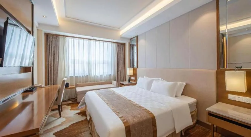 Bed in Jinan Blue Horizon Hotel Shizhong