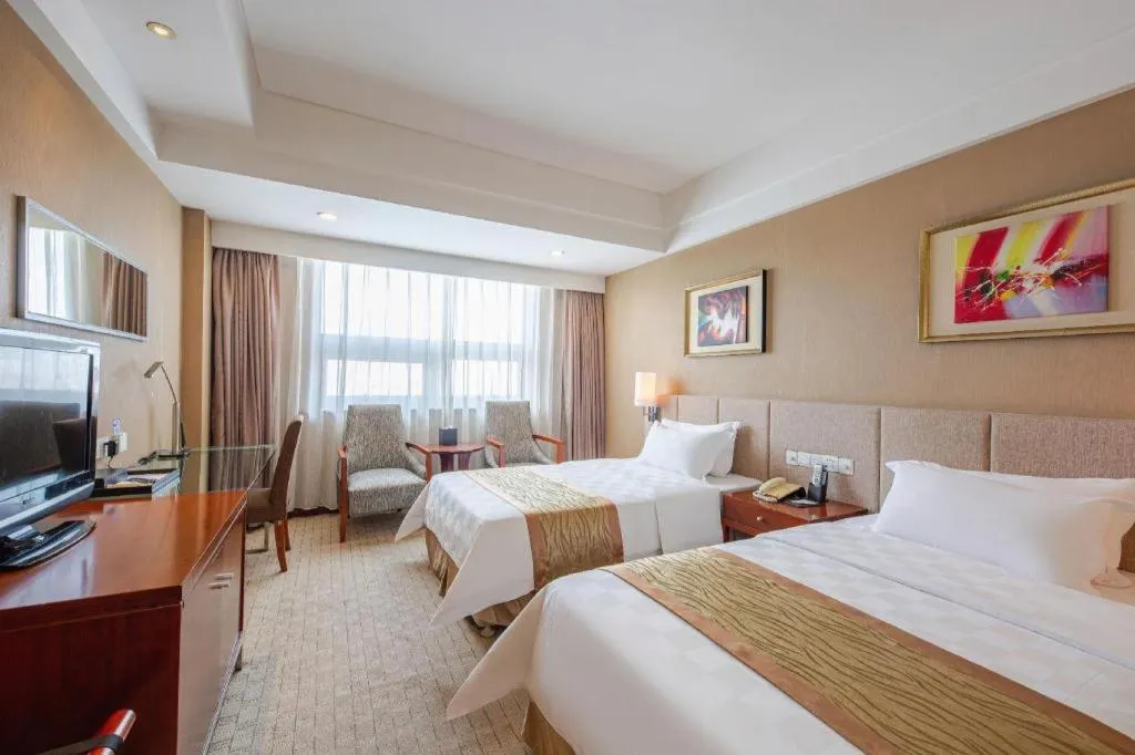 Bed in Jinan Blue Horizon Hotel Shizhong