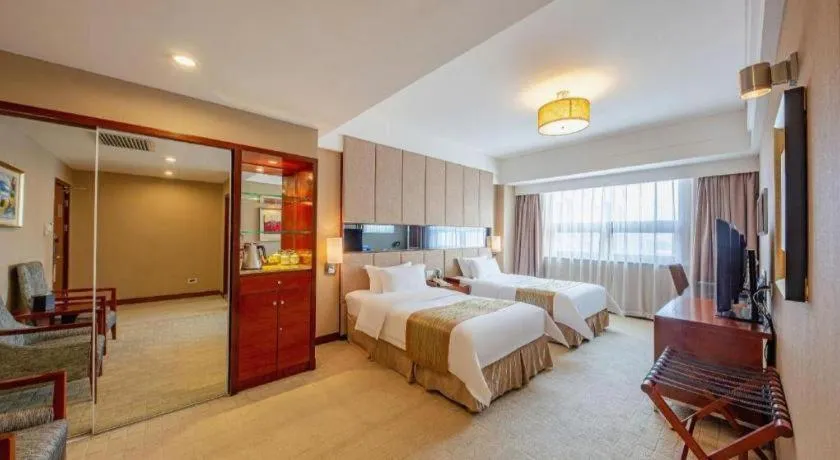 Bed in Jinan Blue Horizon Hotel Shizhong