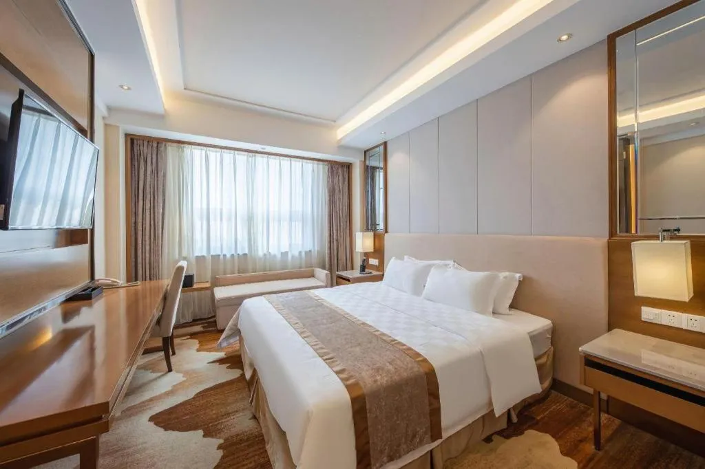 Bed in Jinan Blue Horizon Hotel Shizhong