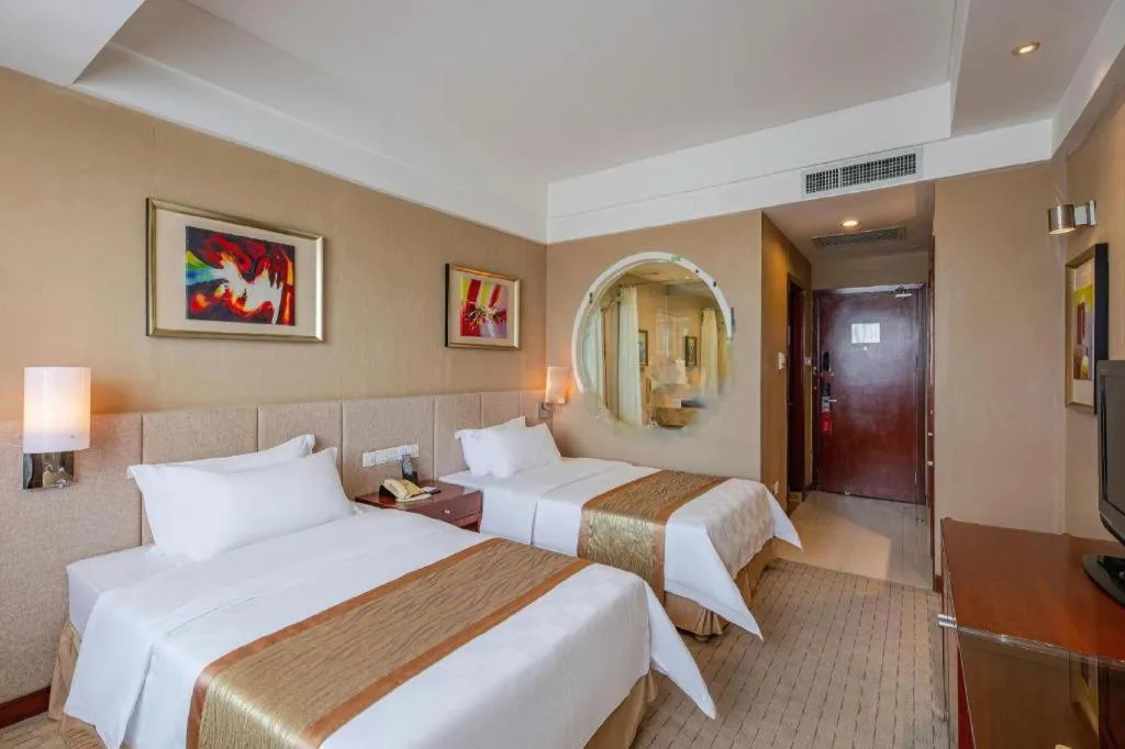 Bed in Jinan Blue Horizon Hotel Shizhong