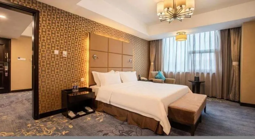 Bed in Zibo Blue Horizon International Hotel