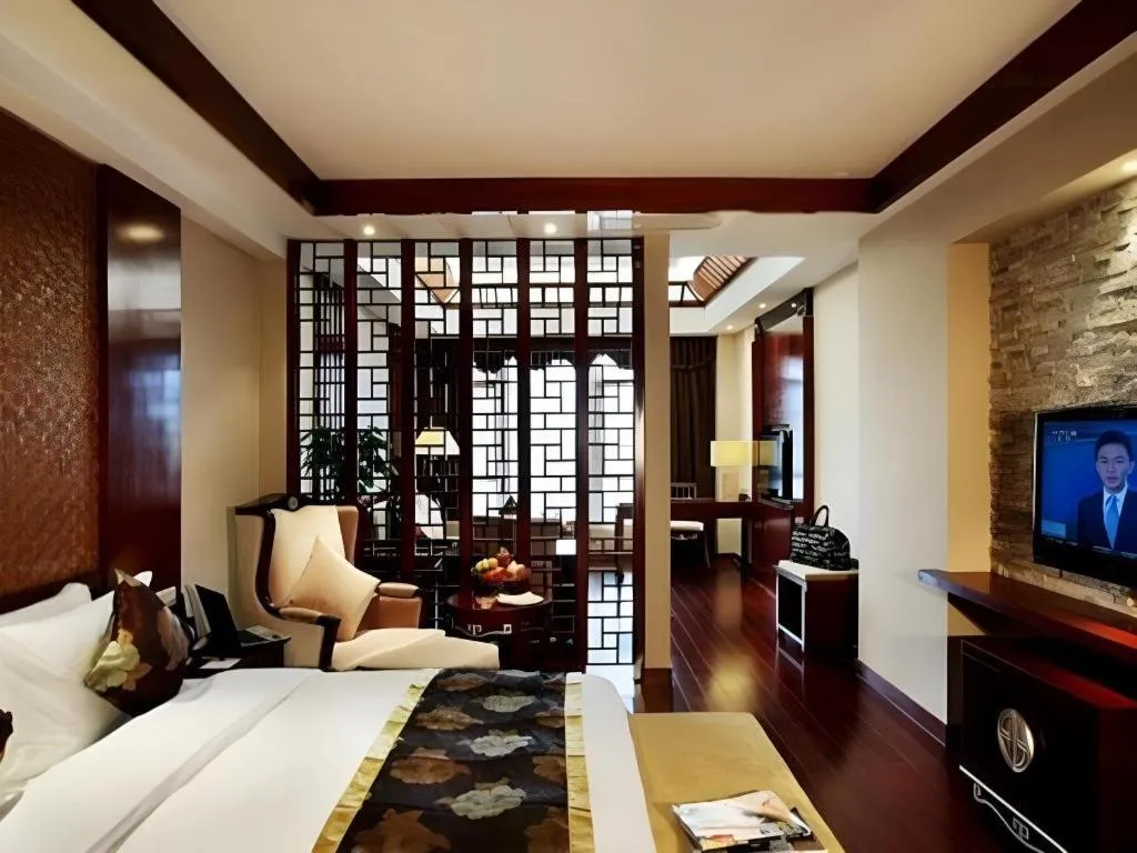 Bed in Jinggangshan ZhongTaiLai International Hotel