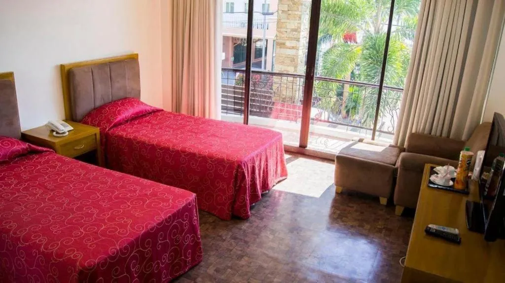 Bed in Bayfront Hotel Subic