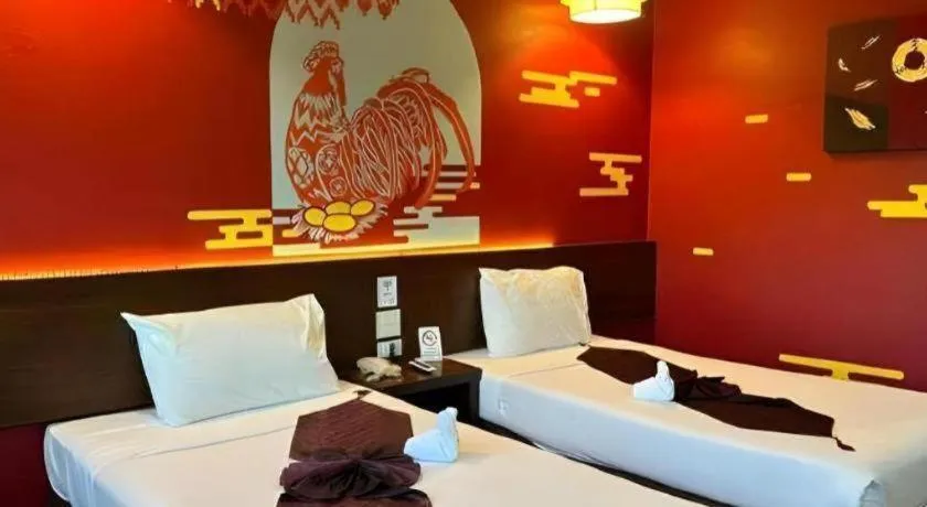 Bed in The Ligor City Hotel