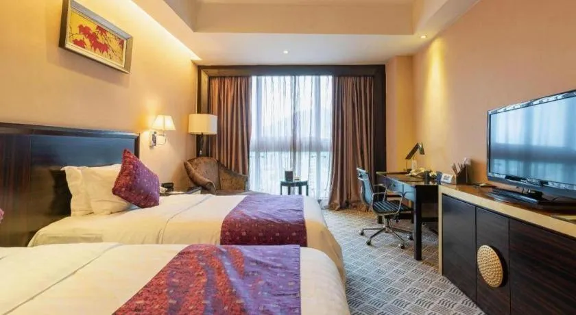 Bed in Jiande Peninsula Kaihao Hotel