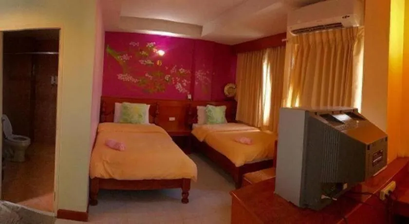 Bed in Loei Orchid Hotel