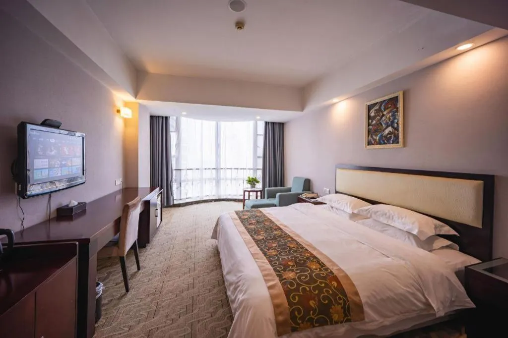 Bed in Wuhan Newport International Hotel