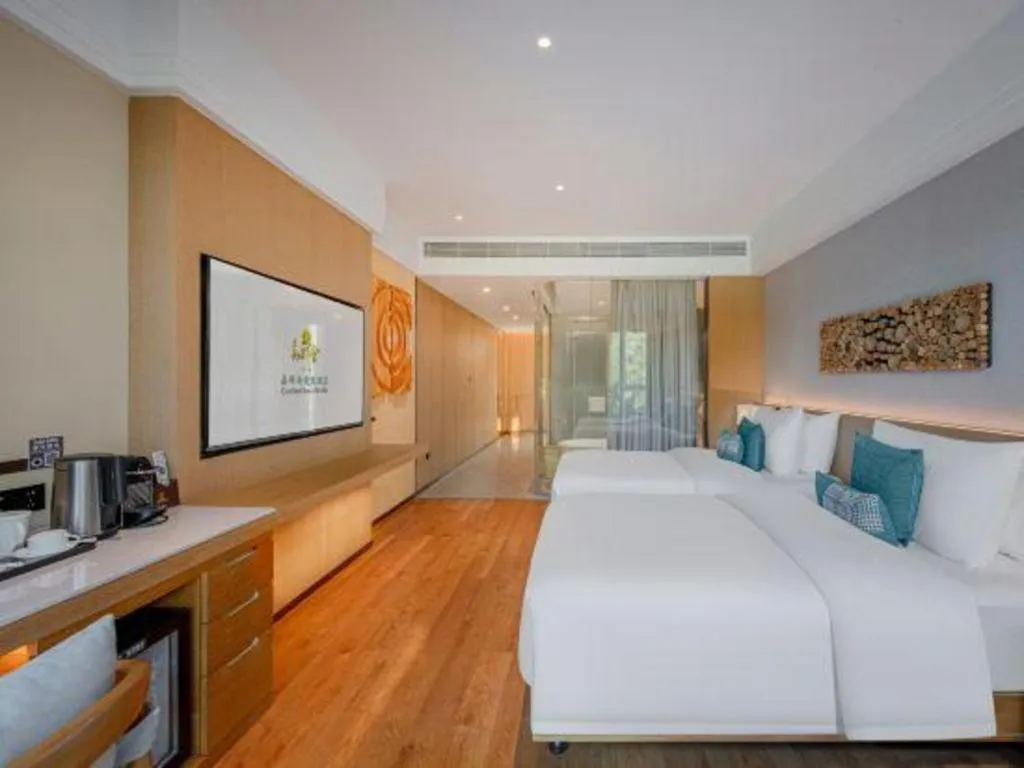 Bed in Dongguan Castfast Hotel