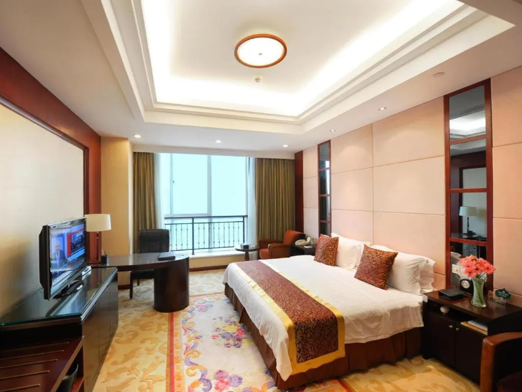 Bed in Qingdao Chengyang Detai Hotel