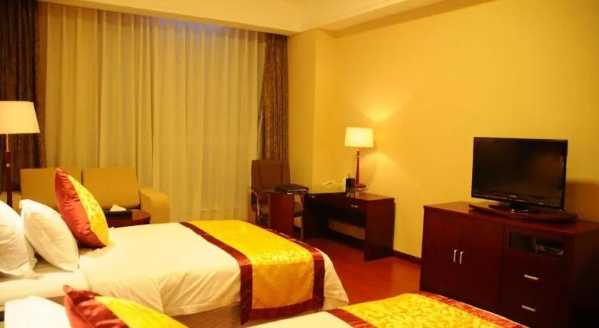 Bed in Qingdao Chengyang Detai Hotel