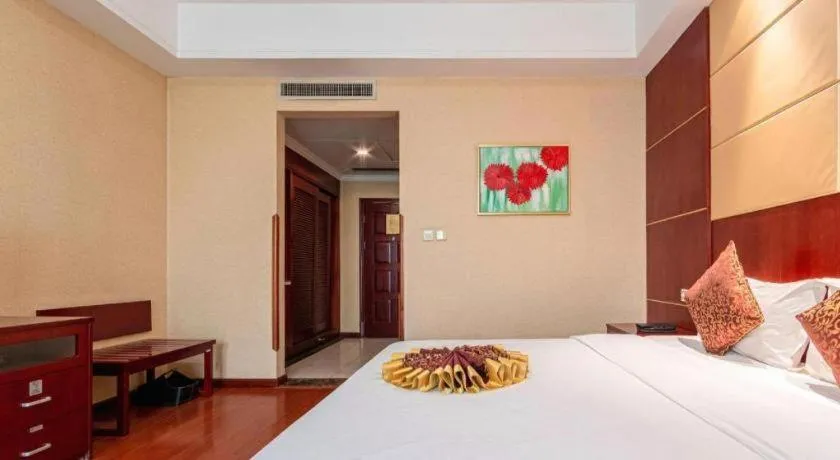 Bed in Qingdao Chengyang Detai Hotel