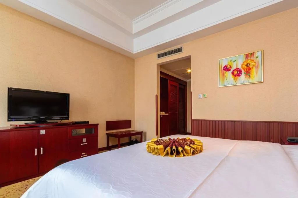 Bed in Qingdao Chengyang Detai Hotel