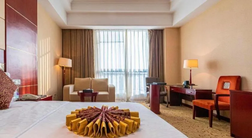 Bed in Qingdao Chengyang Detai Hotel