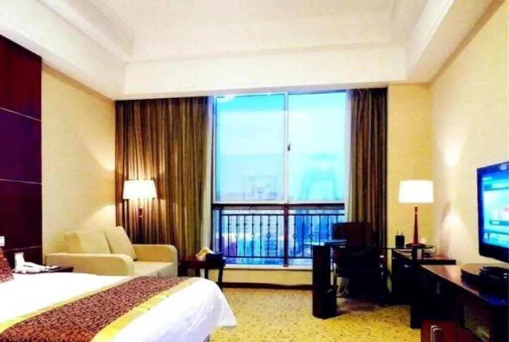 Bed in Qingdao Chengyang Detai Hotel