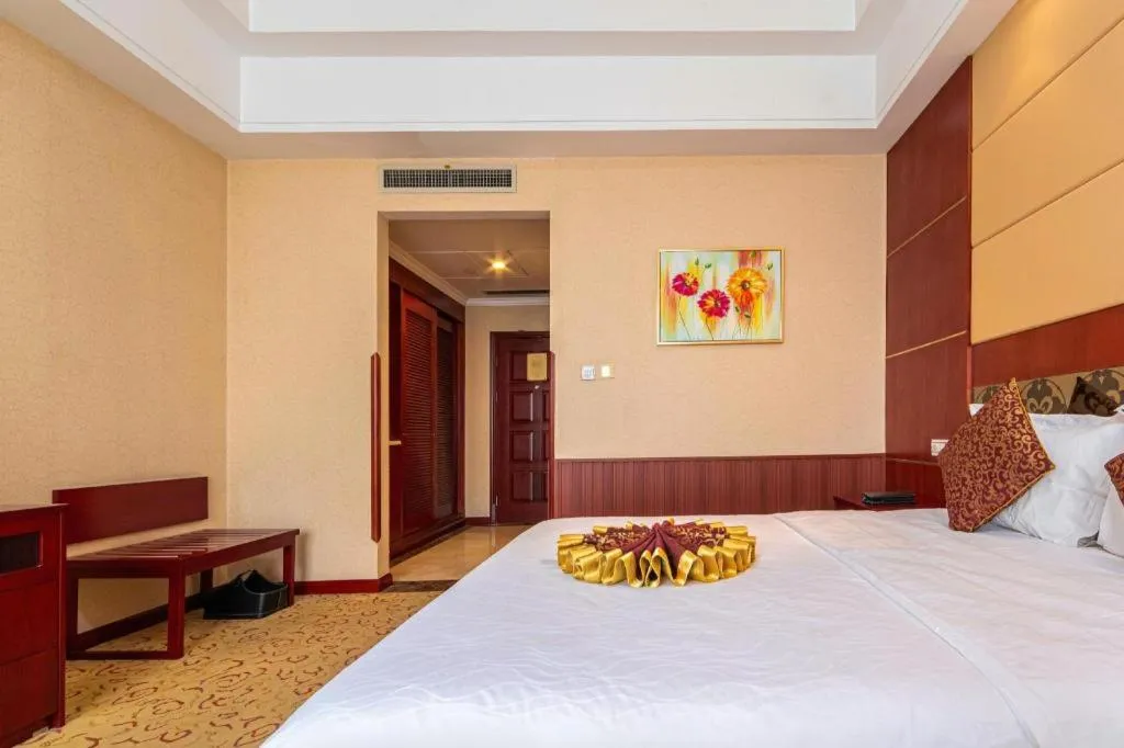 Bed in Qingdao Chengyang Detai Hotel