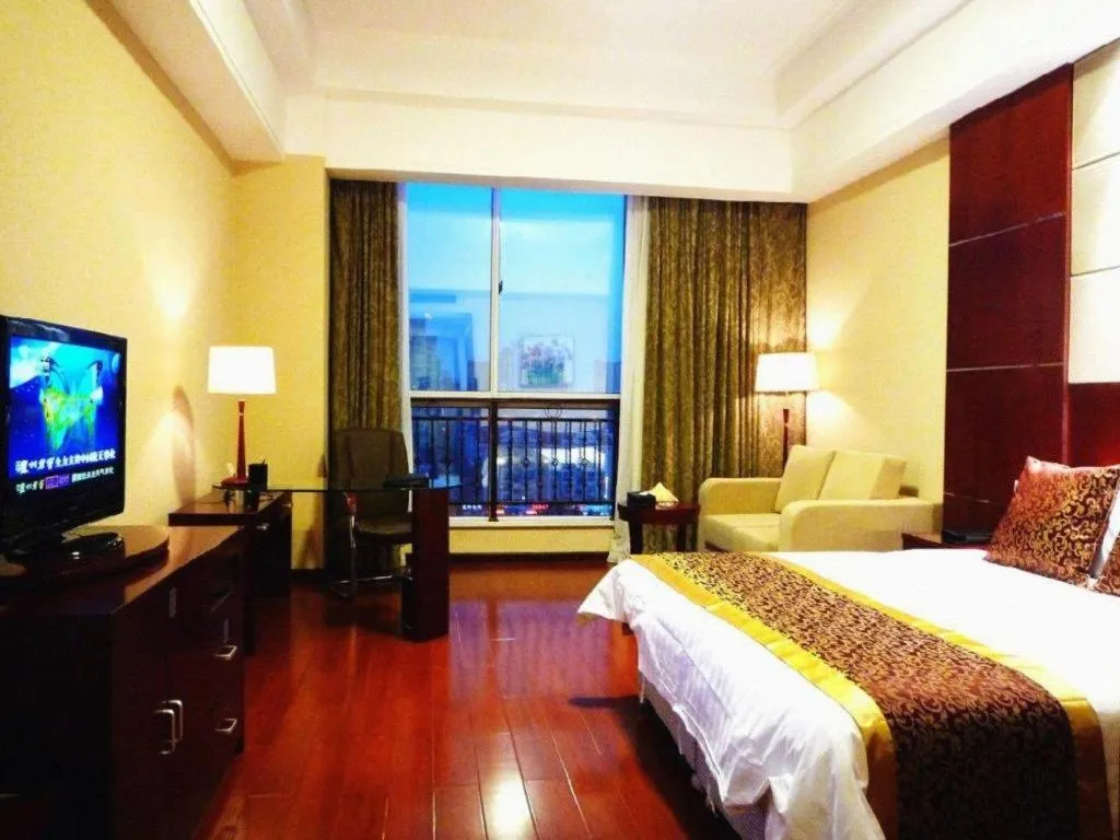 Bed in Qingdao Chengyang Detai Hotel