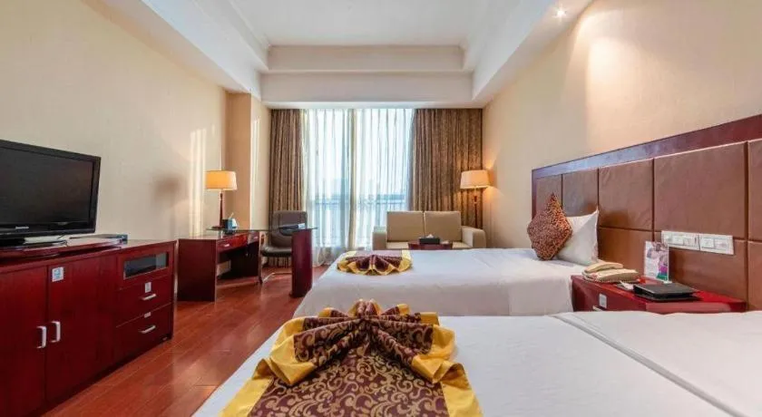 Bed in Qingdao Chengyang Detai Hotel