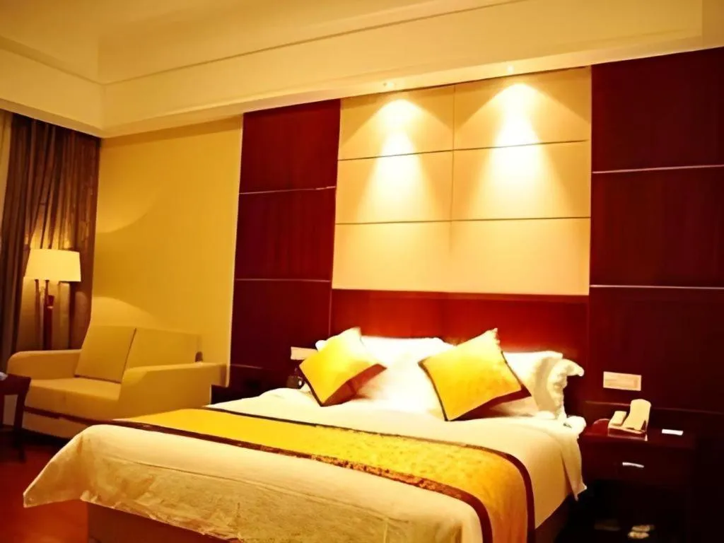 Bed in Qingdao Chengyang Detai Hotel