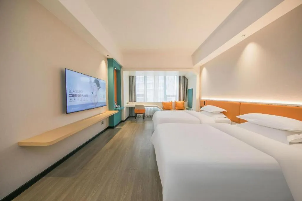 Bed in Zhoushan Changzheng Spring Hotel