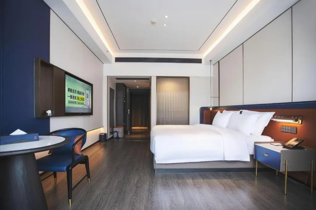 Bed in Zhoushan Changzheng Spring Hotel