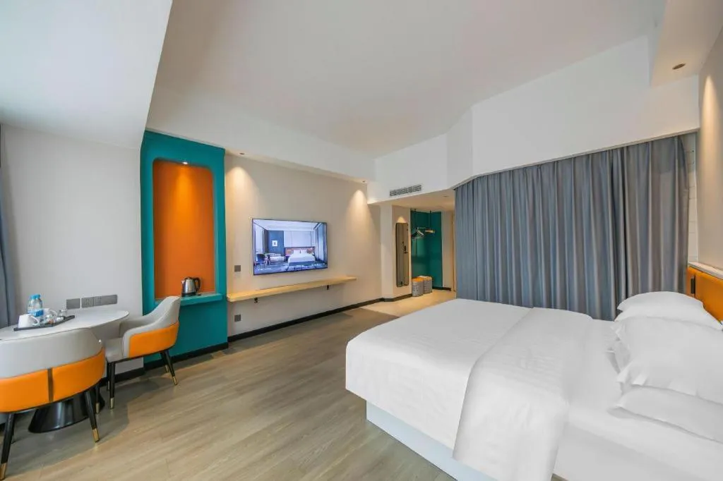 Bed in Zhoushan Changzheng Spring Hotel