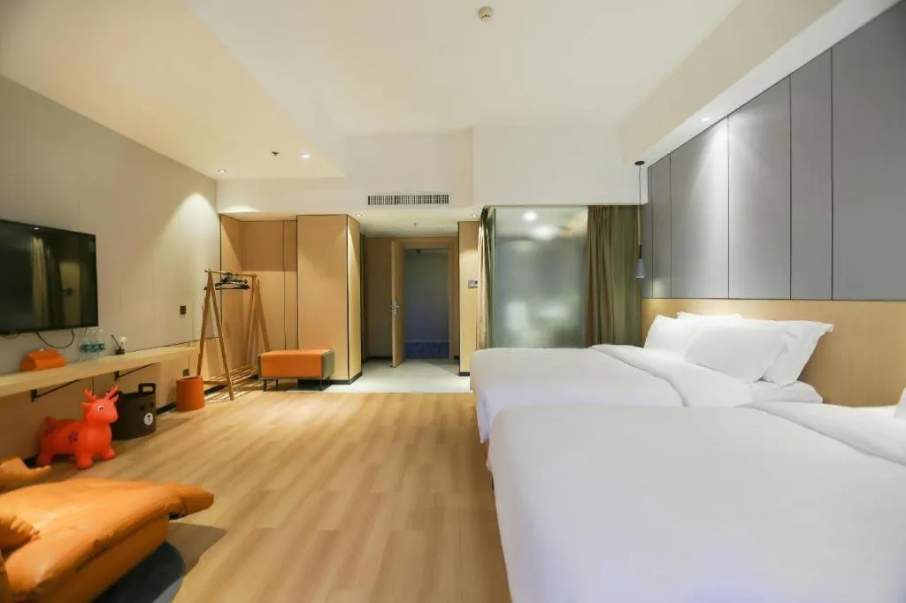 Bed in Zhoushan Changzheng Spring Hotel