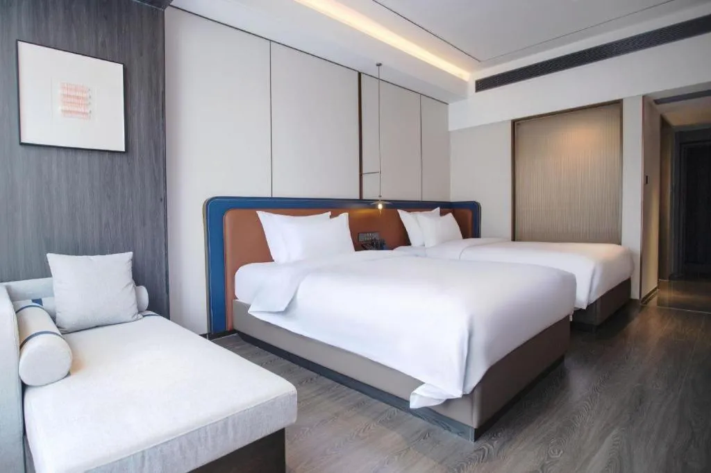 Bed in Zhoushan Changzheng Spring Hotel