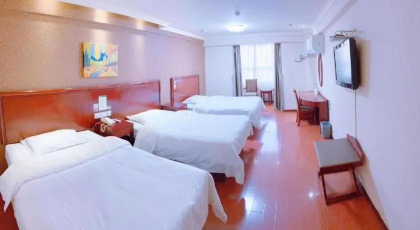 Bed in GreenTree Inn Xi'an Bell and Drum Tower Food Street Ancient City Wall Ximen Express Hotel