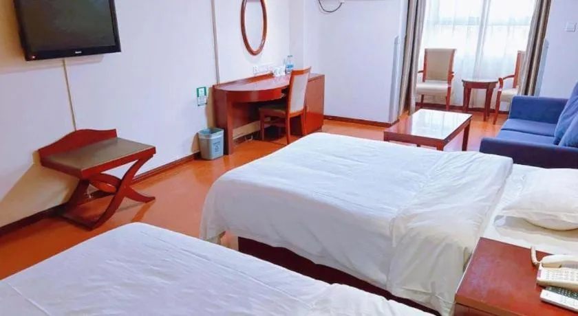 Bed in GreenTree Inn Xi'an Bell and Drum Tower Food Street Ancient City Wall Ximen Express Hotel