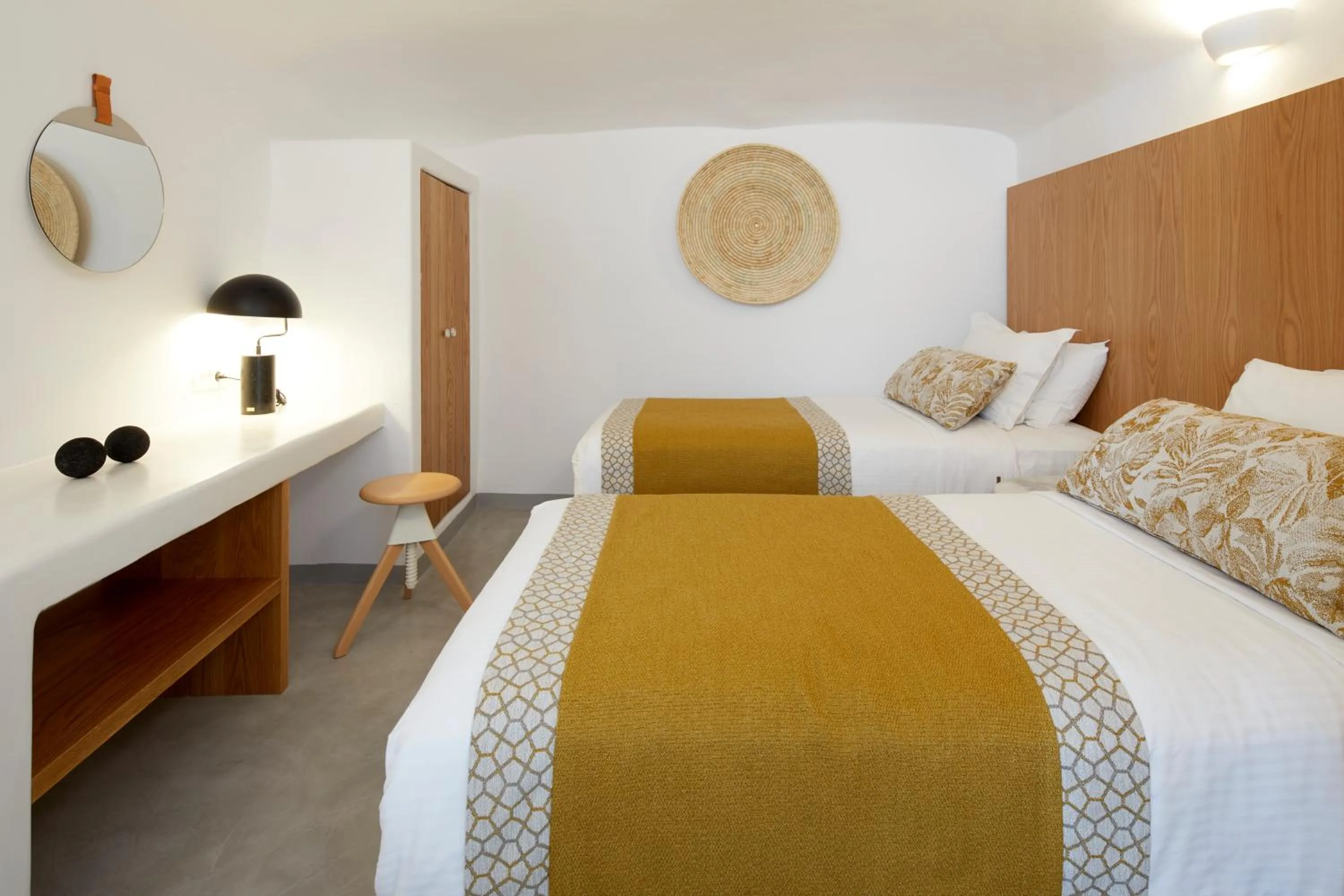 Bed in Filotera Suites