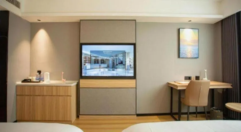 Bed in GreenTree Inn Bozhou Weiwu Road Hotel