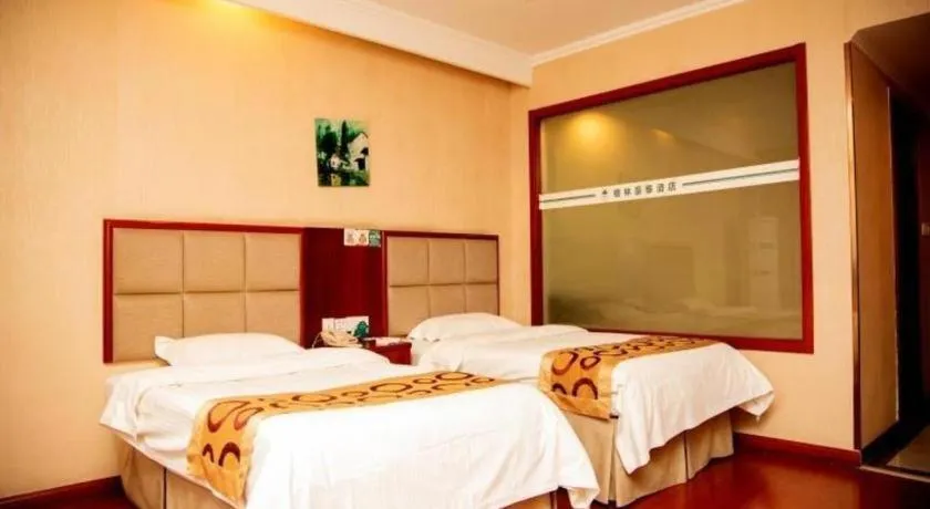 Bed in GreenTree Inn Bozhou Weiwu Road Hotel