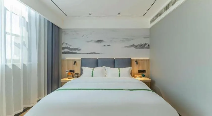 Bed in GreenTree Inn Bozhou Weiwu Road Hotel