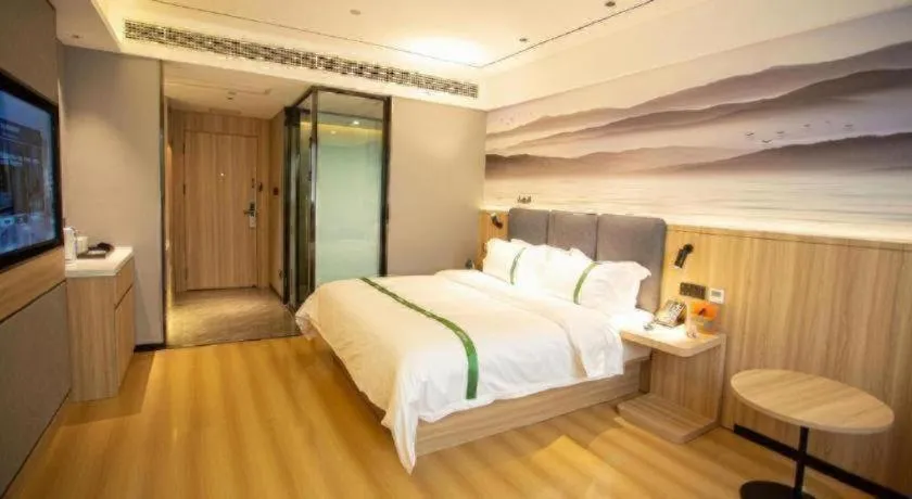Bed in GreenTree Inn Bozhou Weiwu Road Hotel