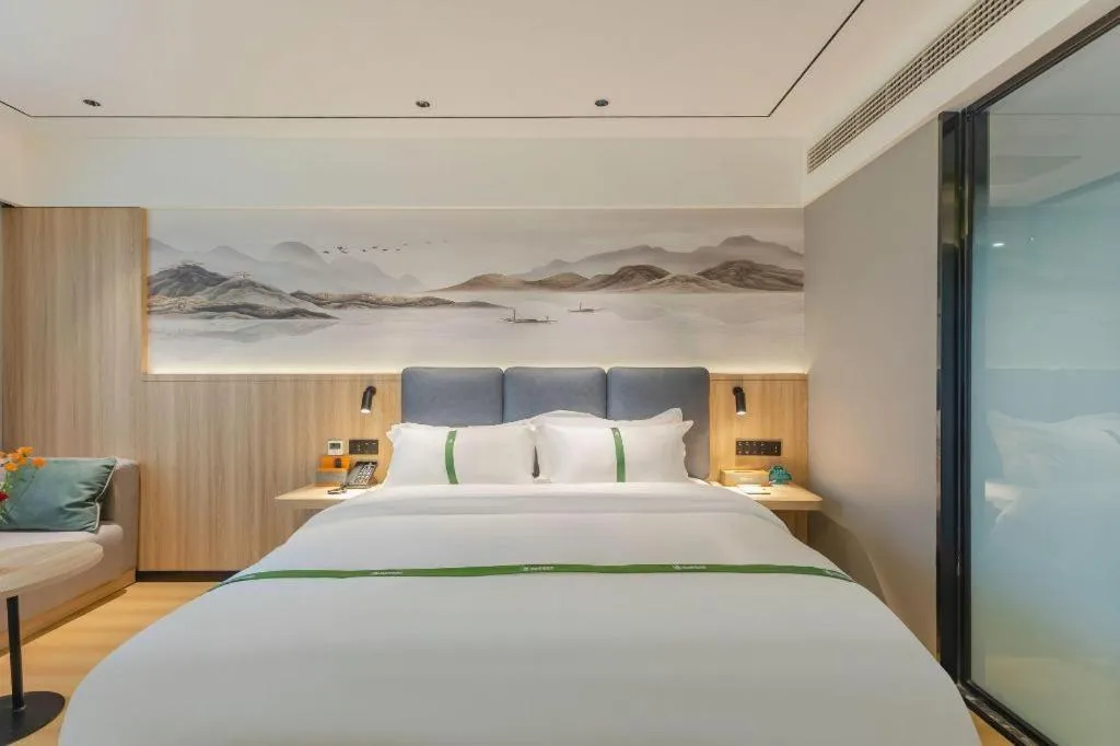 Bed in GreenTree Inn Bozhou Weiwu Road Hotel