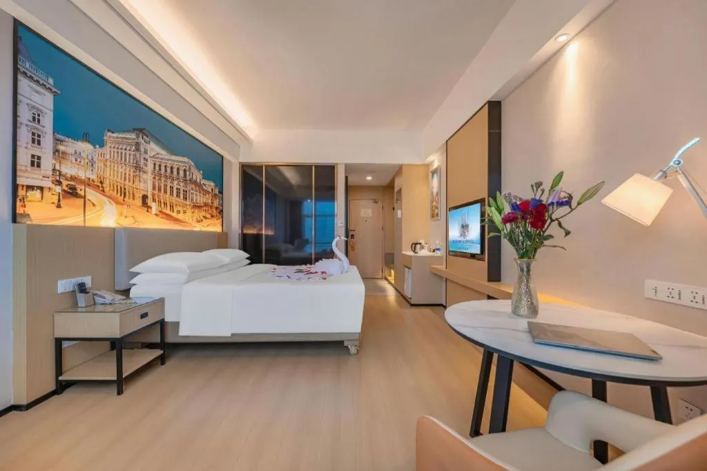 Bed in Exchange Bank Hotel Hainan