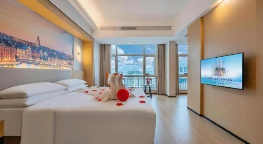 Bed in Exchange Bank Hotel Hainan