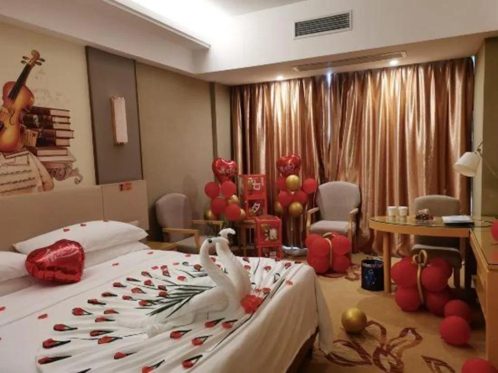 Bed in Exchange Bank Hotel Hainan