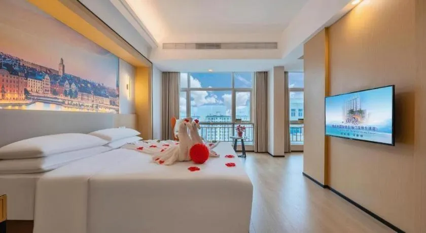 Bed in Exchange Bank Hotel Hainan