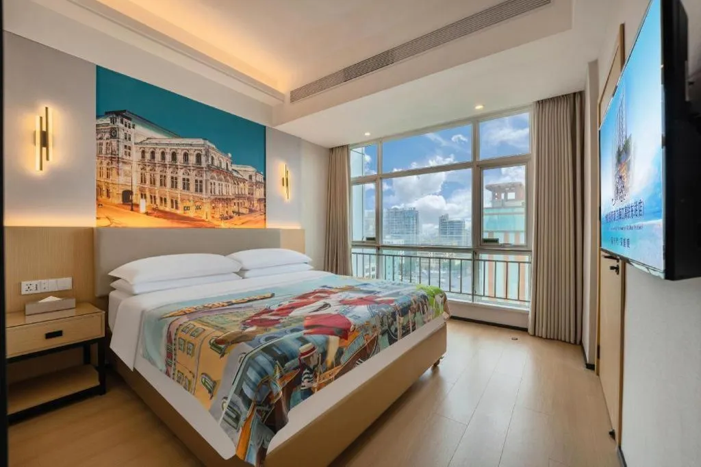 Bed in Exchange Bank Hotel Hainan