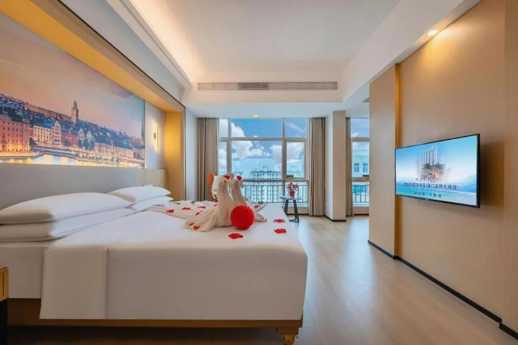 Bed in Exchange Bank Hotel Hainan