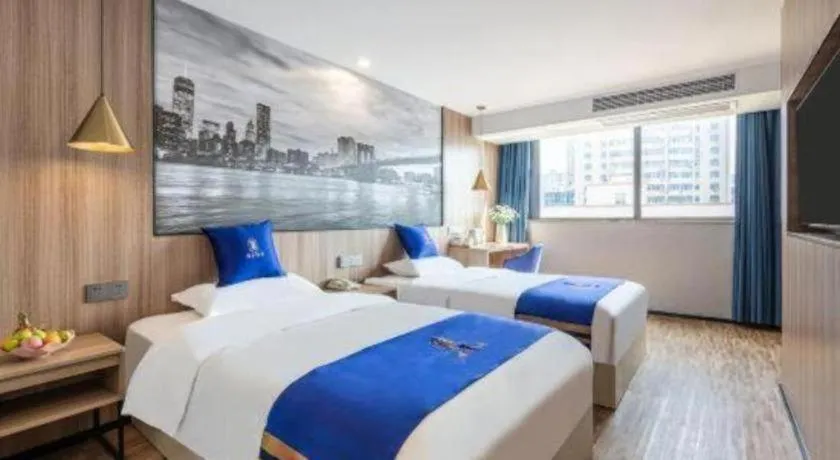 Bed in Super 8 Hotel Xiamen Railway Station