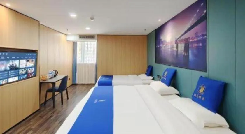 Bed in Super 8 Hotel Xiamen Railway Station