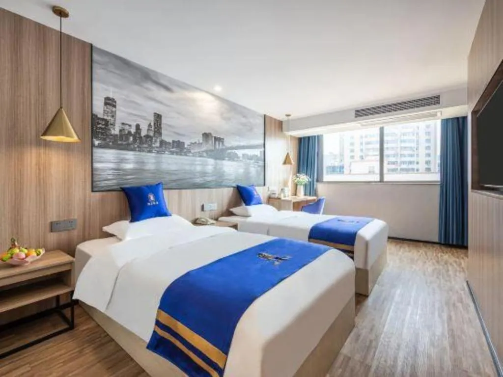 Bed in Super 8 Hotel Xiamen Railway Station