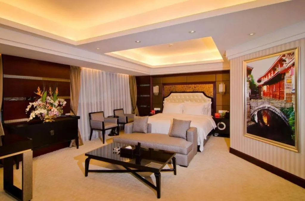 Bed in Yunhai Hotel Zhuhai